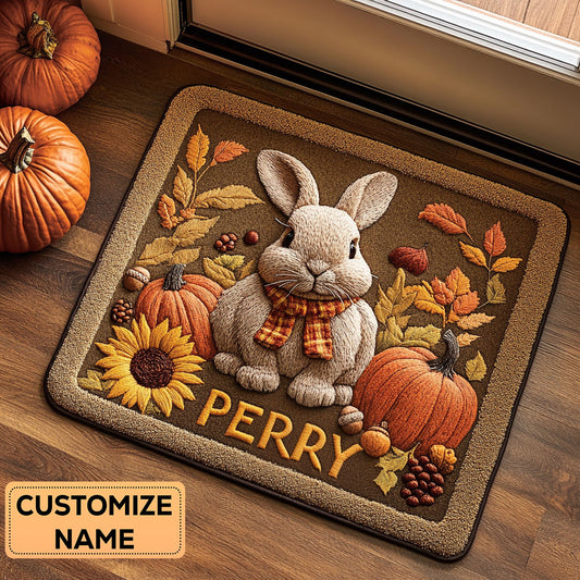 Harvest Bunny CP2508002CL Personalized Doormat