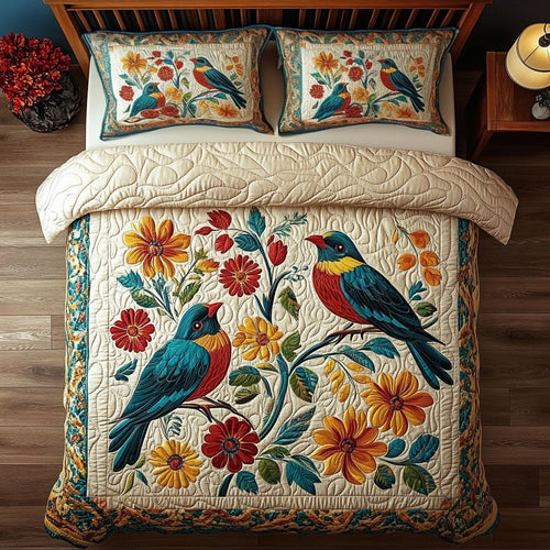 Floral Birds WY2306008CL Duvet Cover Set