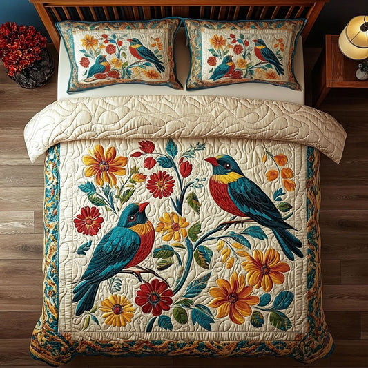 Floral Birds WY2306008CL Duvet Cover Set