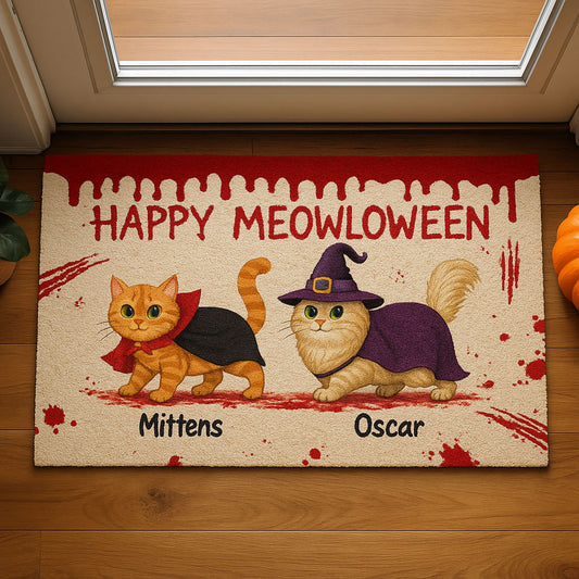 Happy Hallomeow WJ1508013CL Doormat