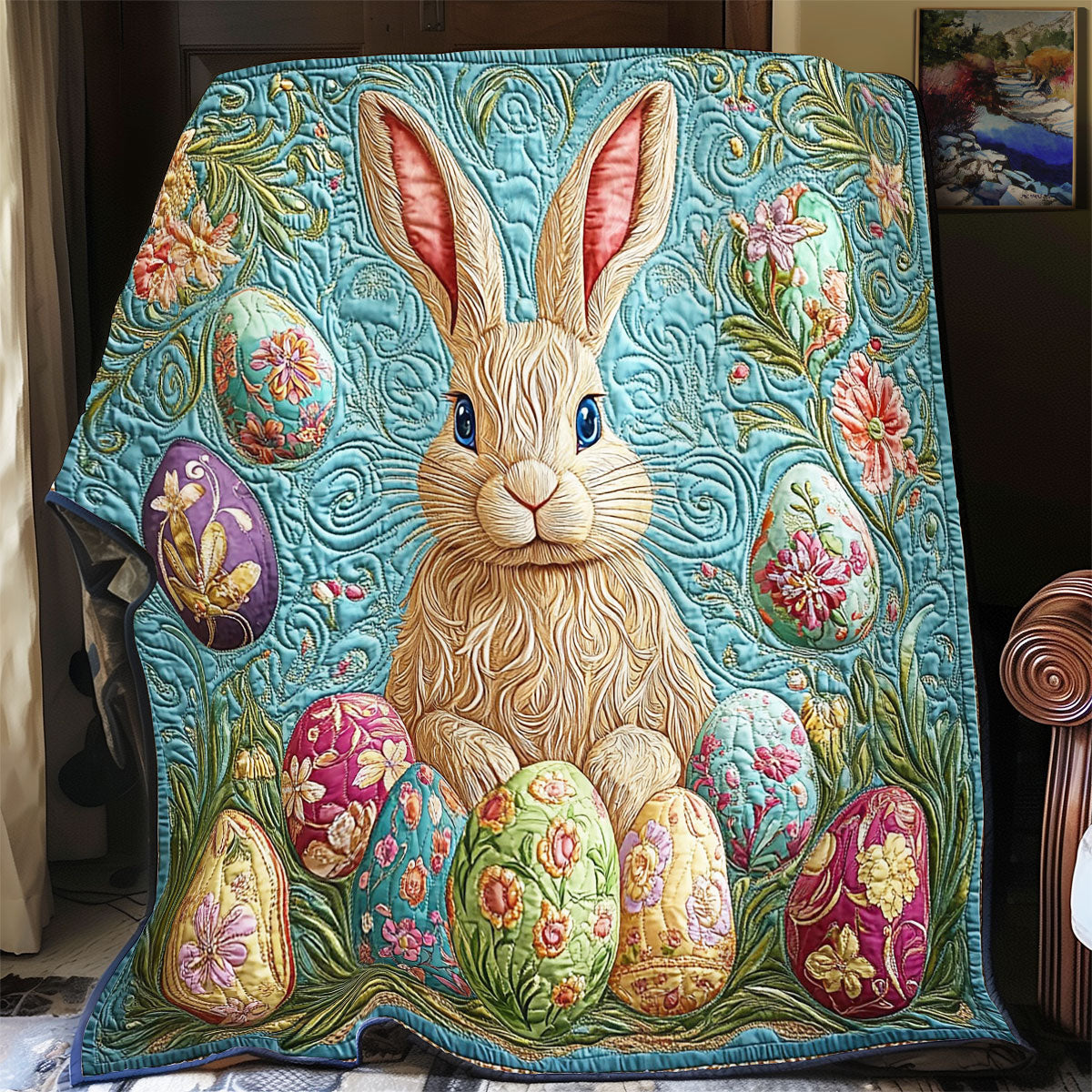 Mystic Easter Bunny WY1303028CL Quilt