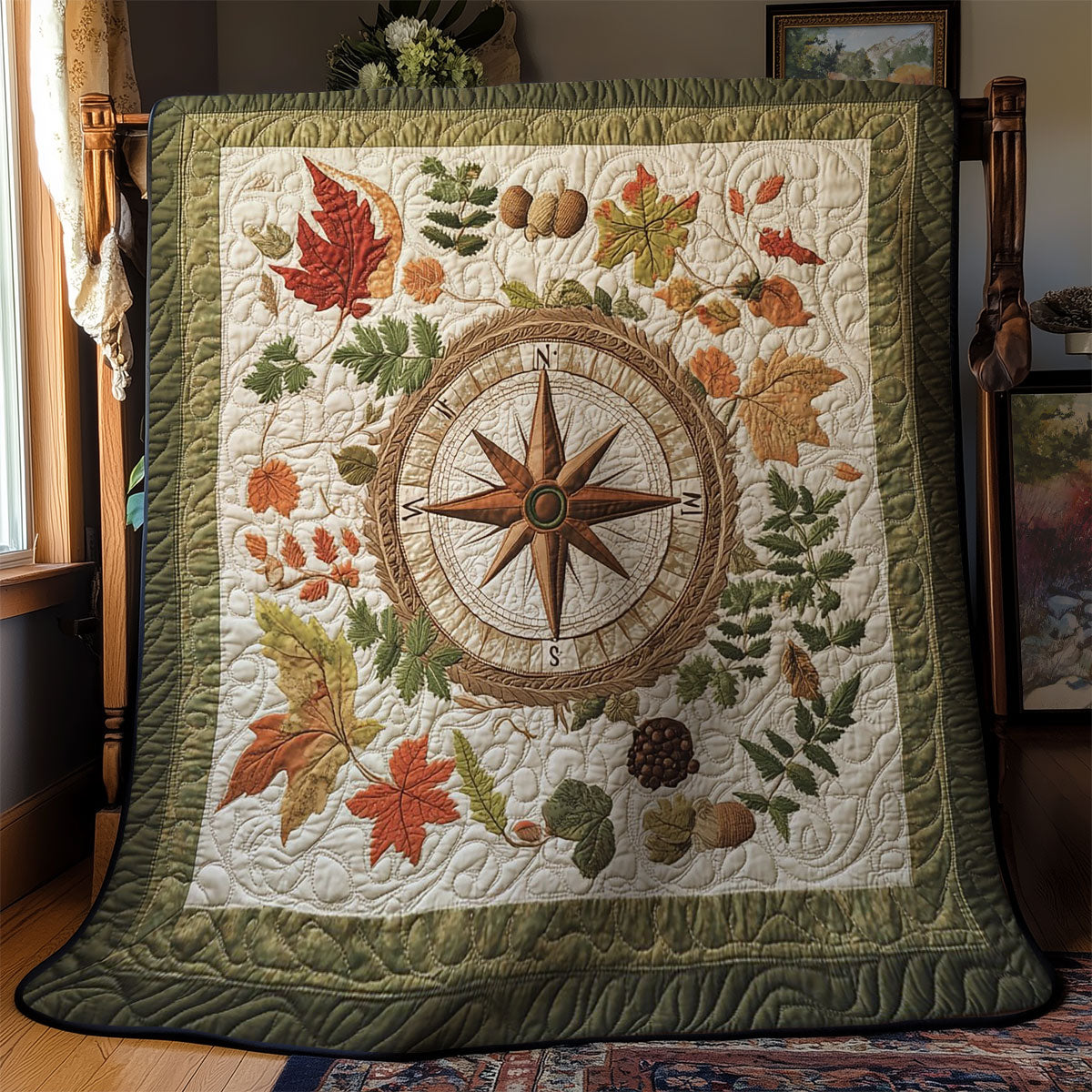 Autumn Compass WY1703095CL Quilt