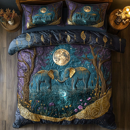 Elephant Moon WY0703055CL Duvet Cover Set