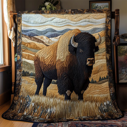 Golden Plains Bison WY1203014CL Quilt