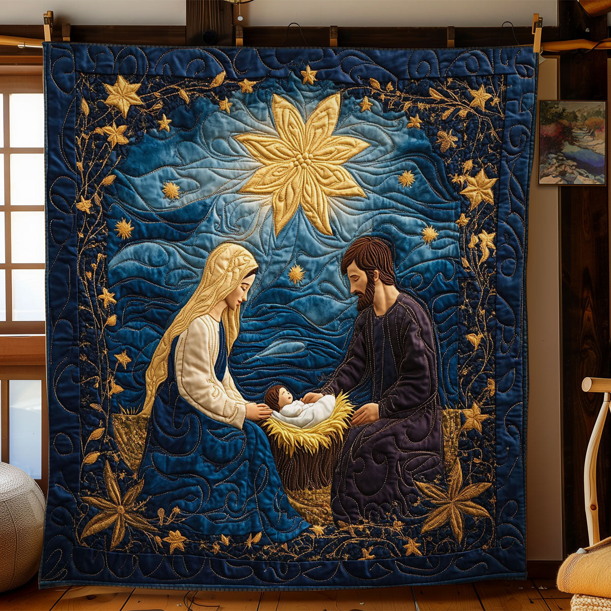 Holy Night WY1203024CL Quilt