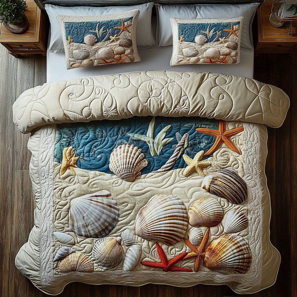 Sandy Shoreline Dream WY2406093CL Duvet Cover Set