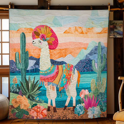 Llama In Desert WY1002095CL Quilt