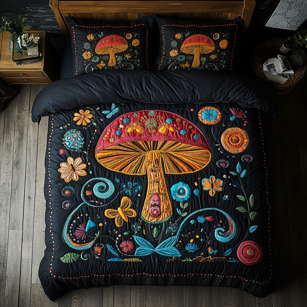 Mystic Colorful  Mushroom WY1705020CL Duvet Cover Set