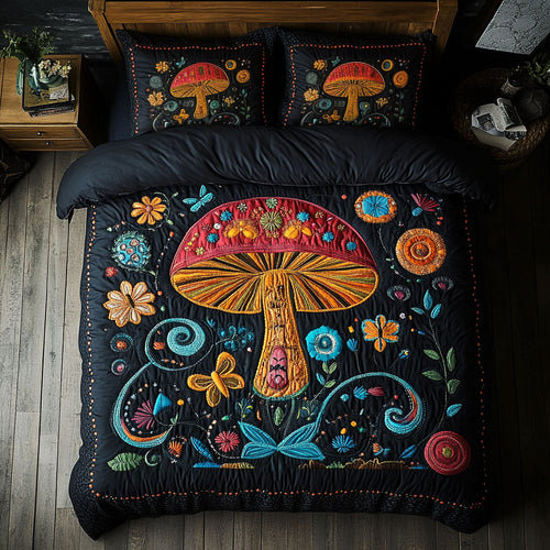Mystic Colorful  Mushroom WY1705020CL Duvet Cover Set