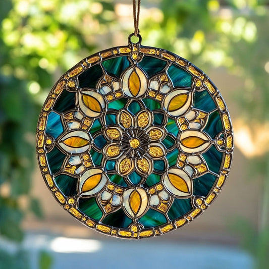 Mystic Flower WY2803029CL Stained Glass Suncatcher