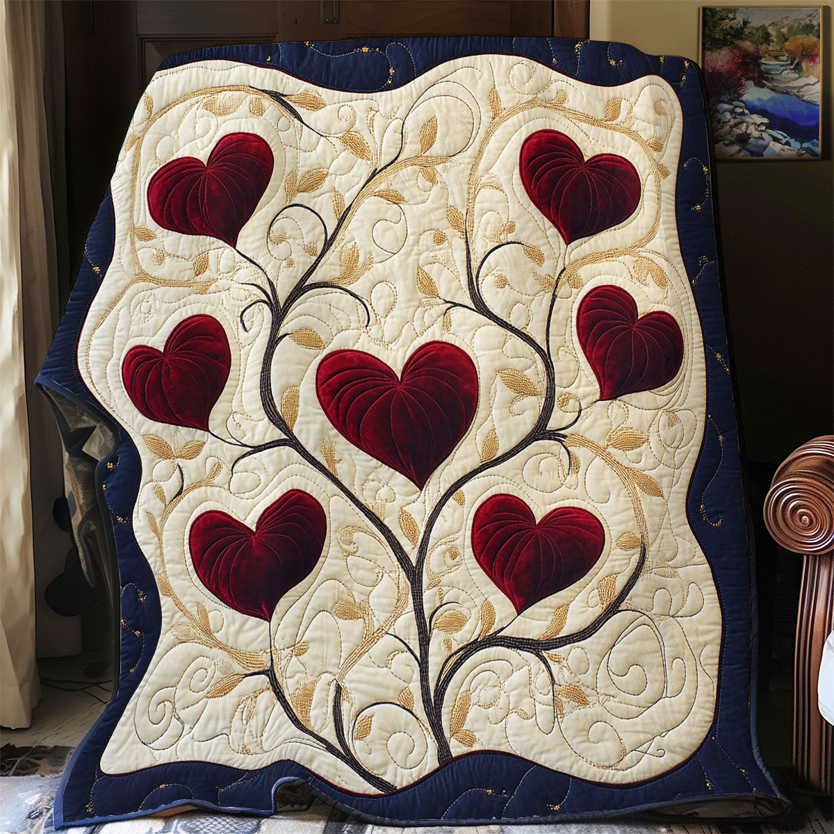 Valentine Heart Tree WY0402048CL Quilt