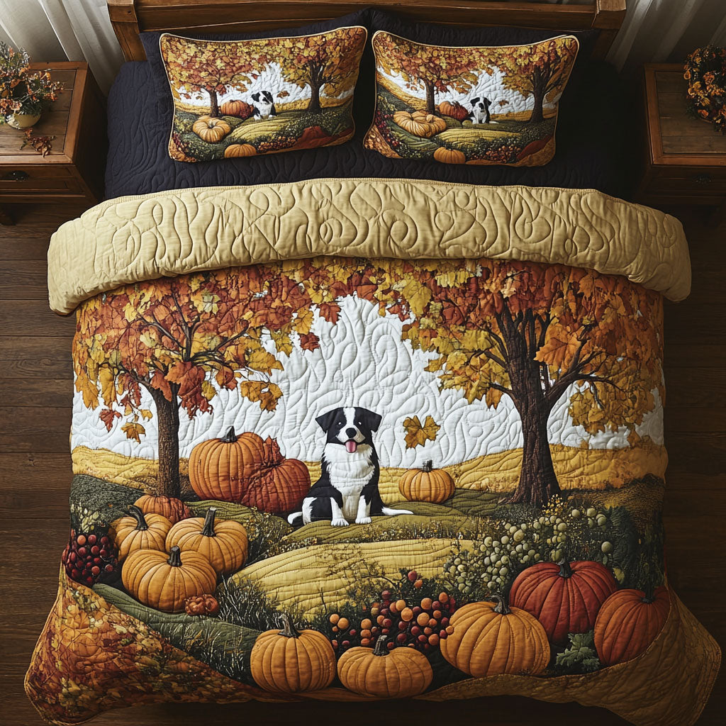 Pumpkin Pup Patch WY1703037CL Duvet Cover Set