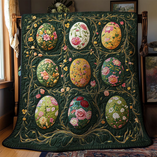 Floral Easter Egg WY1303044CL Quilt