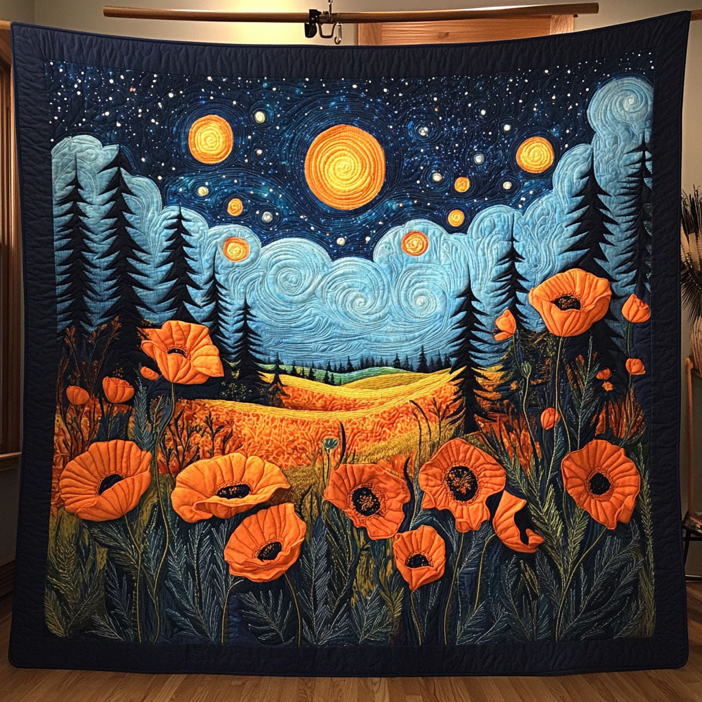 Starry Bloomscape WY0504011CL Quilt