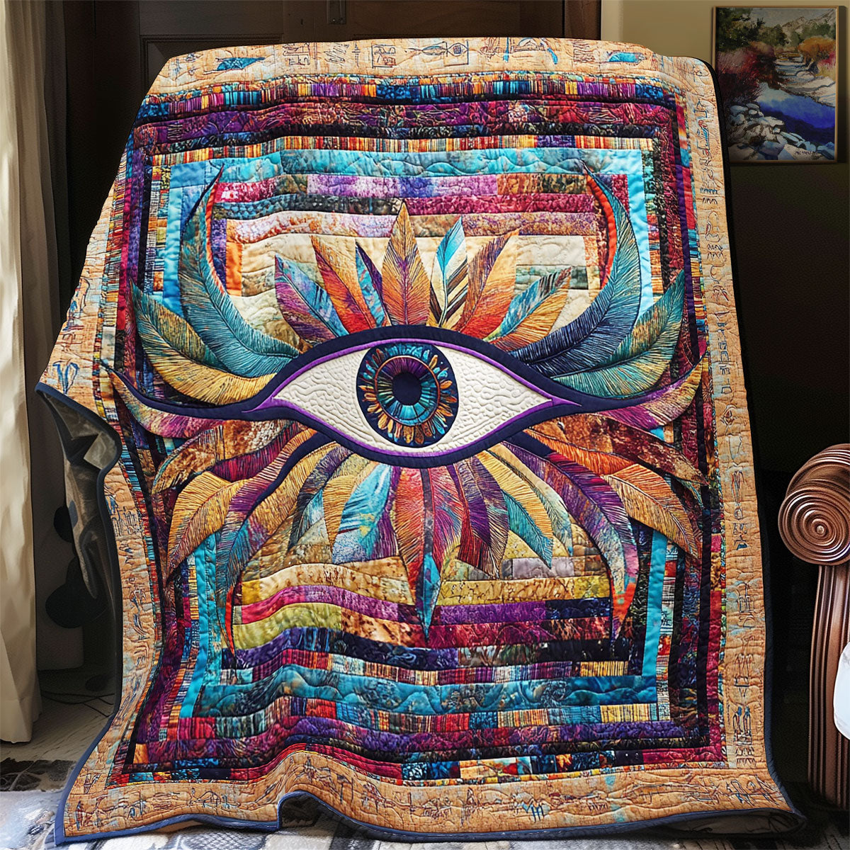 Eye Of Horus WY1002062CL Quilt