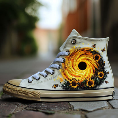 Amber Swirl WJ2009001CL Canvas High-Tops