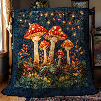 Midnight Musshroom Forest WY2403051CL Quilt