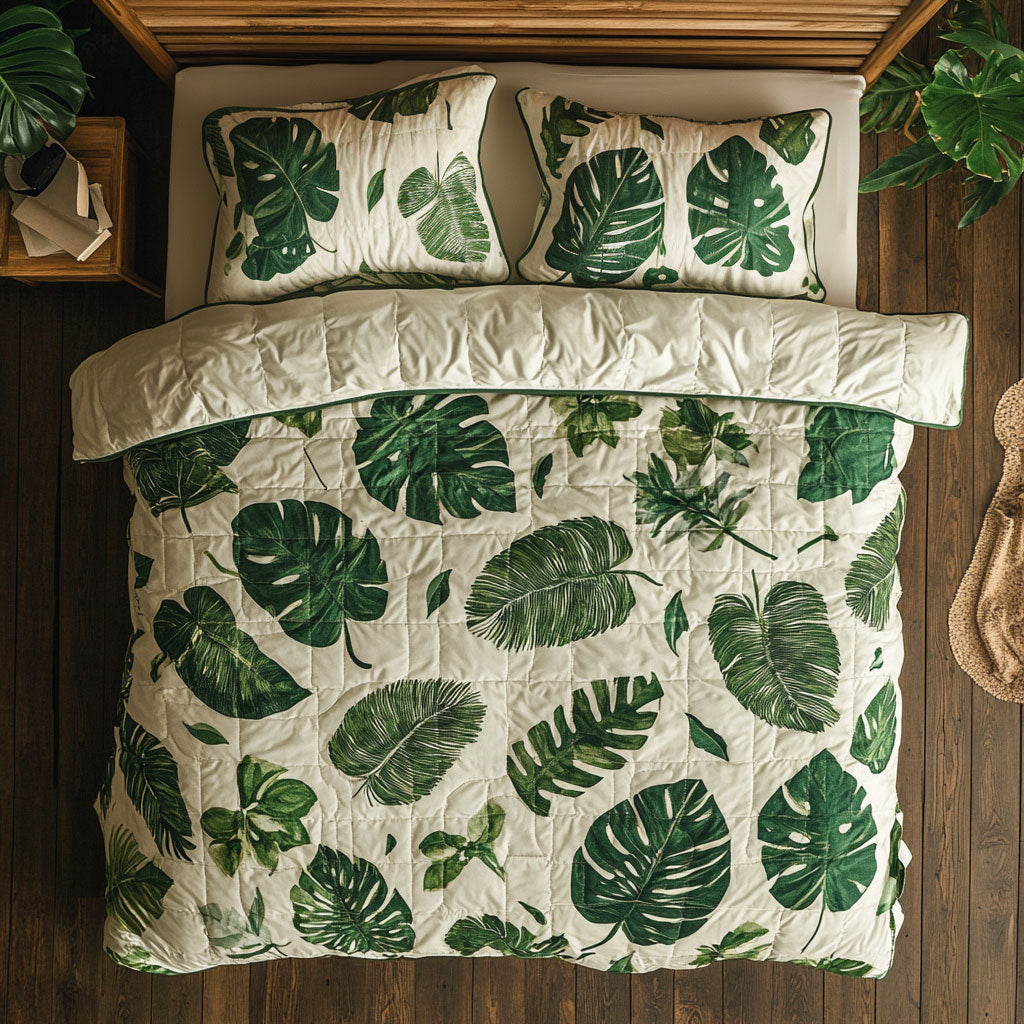 Tropical Leaves WY2306019CL Duvet Cover Set