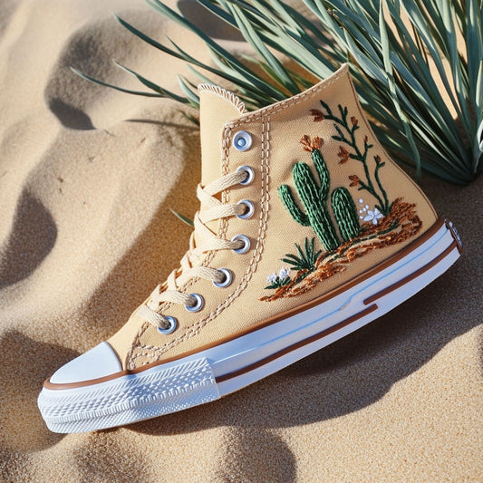 Cactus Bloom WJ0509029CL Canvas High-Tops