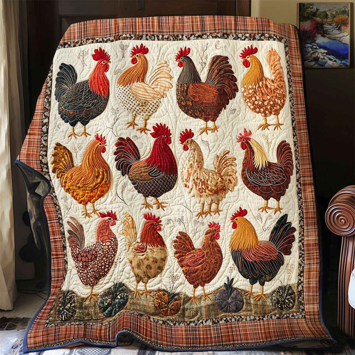 Pride Of Rooster WY1403042CL Quilt