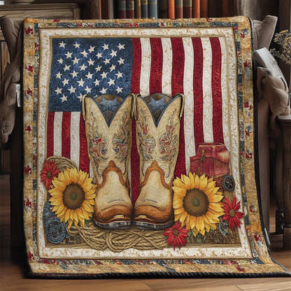 American Sunflower Boots WY3004036CL Quilt