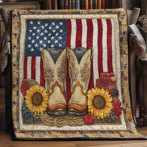 American Sunflower Boots WY3004036CL Quilt