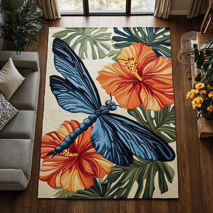 Dragonfly Hibiscus CW0309065CL Area Rug