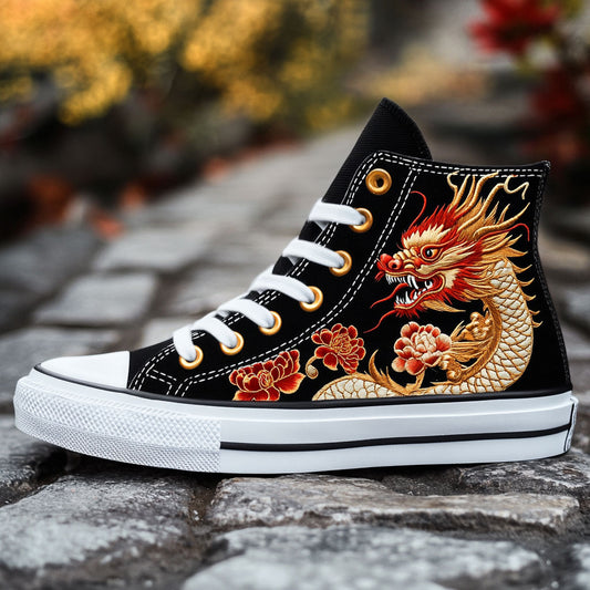 Ember Coil Dragon CW1109092CL Canvas High-Tops