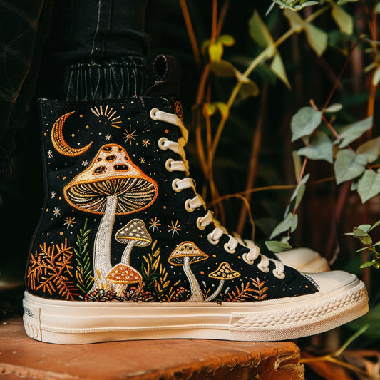 Starlit Spores WJ0609030CL Canvas High-Tops