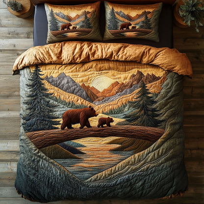 Rustic Bear Path WY3103005CL Duvet Cover Set