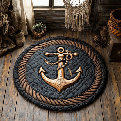 Anchor Crest WY1106058CL Quilted Round Mat