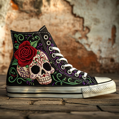 Blooming Bones CP1009119CL Canvas High-Tops