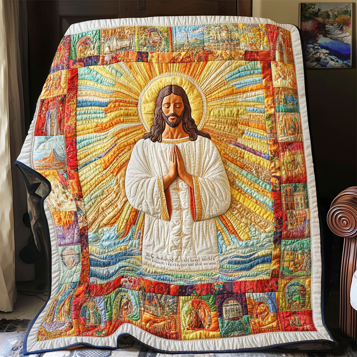 Sun Ray Of Jesus WY1303082CL Quilt