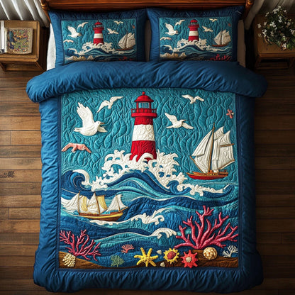 Big Wave Lighthouse WY1306001CL Duvet Cover Set