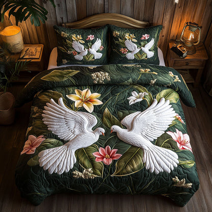 Embrace Dove CM1504020CL Duvet Cover Set