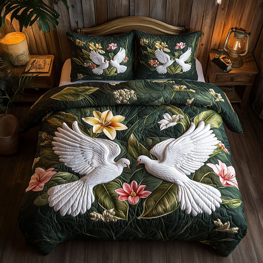 Embrace Dove CM1504020CL Duvet Cover Set