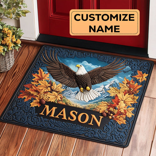 Autumn Eagle CW1508064CL Personalized Doormat
