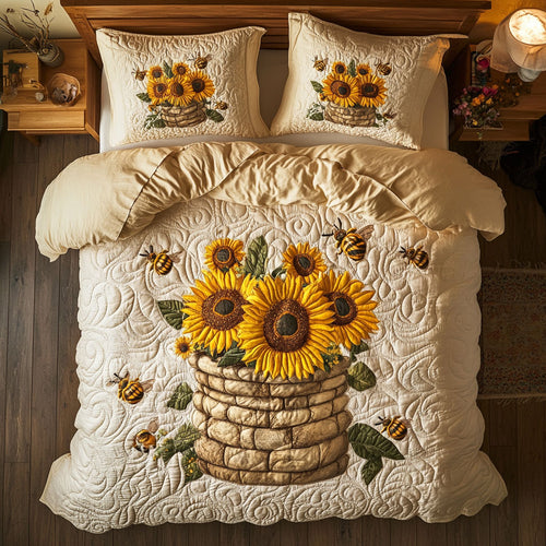 Sunflower Bee WY2403098CL Duvet Cover Set