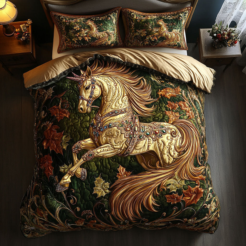 Mystic Gold Mustang WY1003073CL Duvet Cover Set