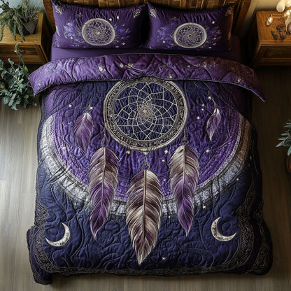 Mystic Purple Feather Dreamcatcher WY0503056CL Duvet Cover Set