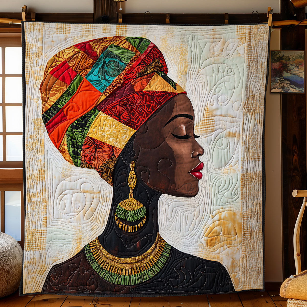 African Women WY0603059CL Quilt