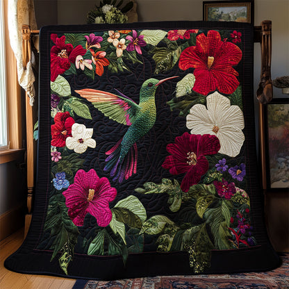 Hummingbird In Night Garden WY1303063CL Quilt