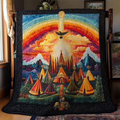 Dusk Over The Teepees WY1003011CL Quilt