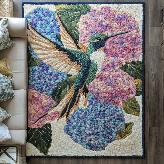 Hummingbird Hydrangea CW2108049CL Area Rug