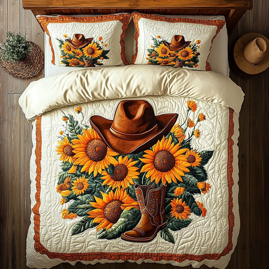 Cowboy Style Sunflower WY2006055CL Duvet Cover Set