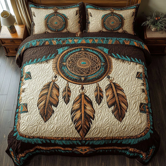 Native Brown Dreamcatcher WY0306032CL Duvet Cover Set