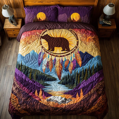 Sunset Of Bear Dreamcatcher WY2006076CL Duvet Cover Set