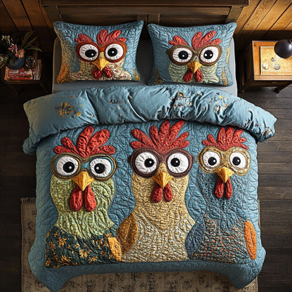 Hilarious Hens WY1003076CL Duvet Cover Set