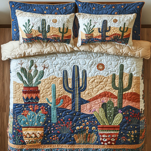 Cactus In Desert WY0503014CL Duvet Cover Set