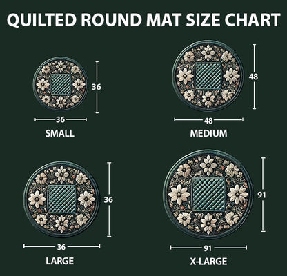 Fall Mountain WY1107044CL Quilted Round Mat